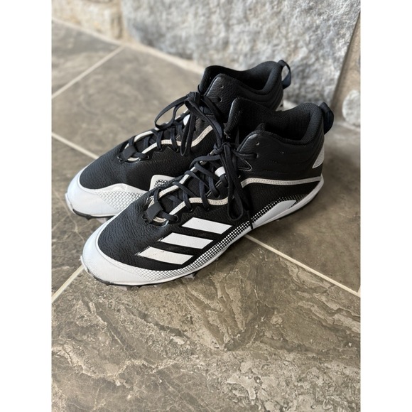 Adidas Icon 6 Bounce Black-White Men's Footwear Baseball Cleats FX2468 Size 13 - Picture 6 of 16